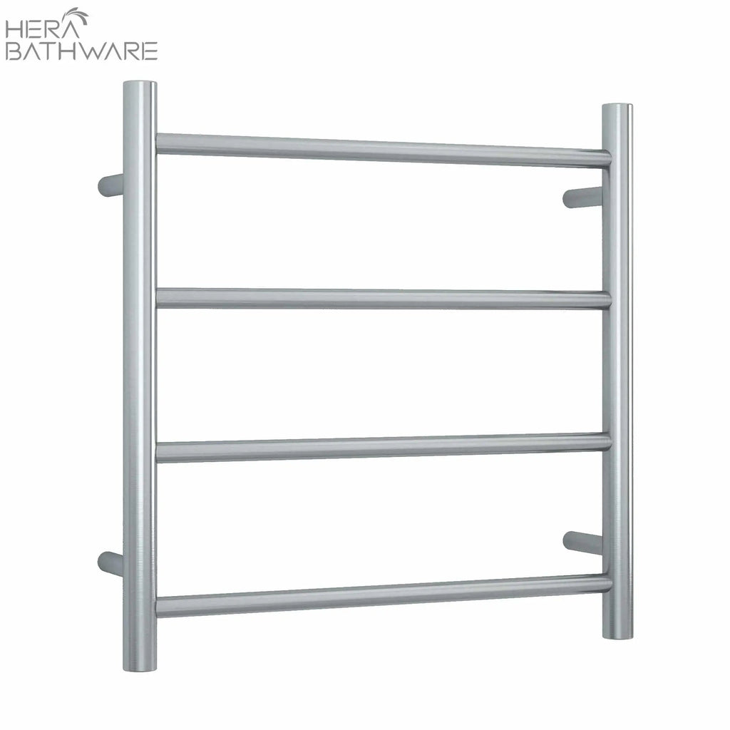 Thermogroup SRB25M Brushed Straight Round Ladder Heated Towel Rail 550*550*122mm - Hera BathwareBrushed Stainless Steel