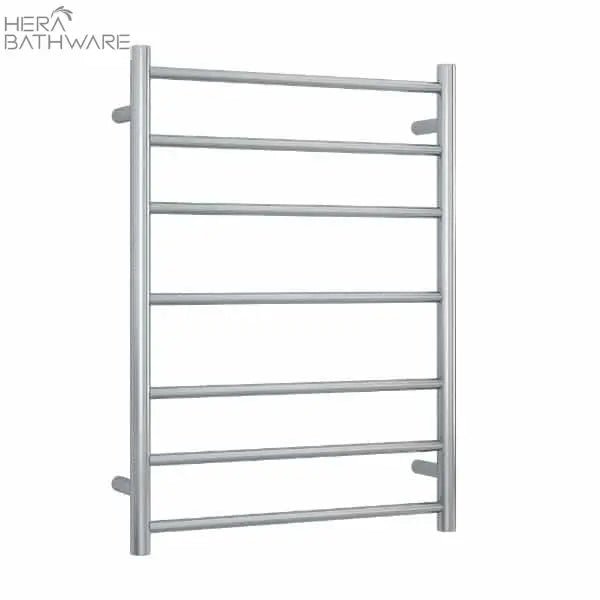 Thermogroup SRB44M Brushed Straight Round Ladder Heated Towel Rail 600*800*122mm - Hera BathwareBrushed Stainless Steel