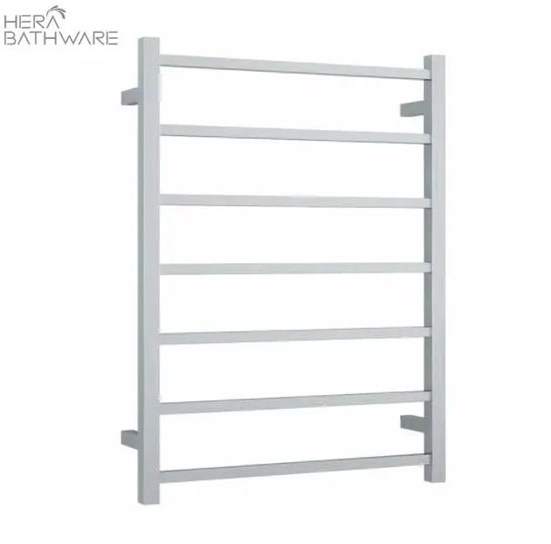 Thermogroup SSB44M Straight Square Ladder Heated Towel Rail 600*800*120mm - Hera BathwareBrushed Stainless Steel