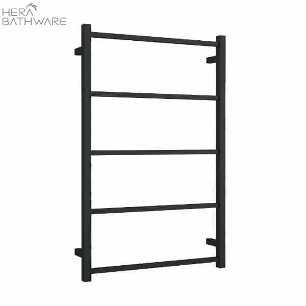 Thermogroup USS56B Matt Black Square Non - Heated Ladder Towel Rail 650*1000*120mm - Hera BathwareMatte Black