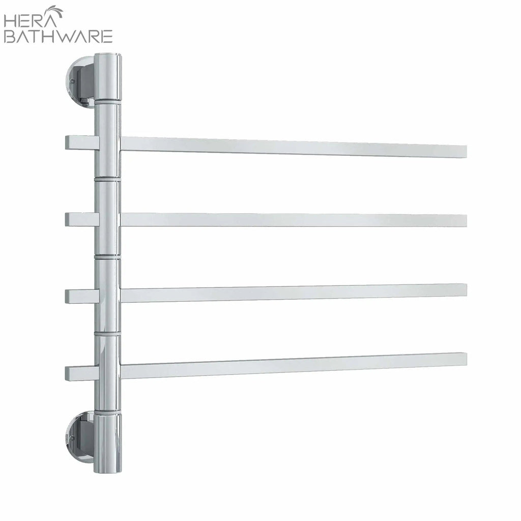 Thermogroup USV35 Straight Square Swivel Non - Heated Towel Rail 600*540*99mm - Hera BathwareStainless Steel