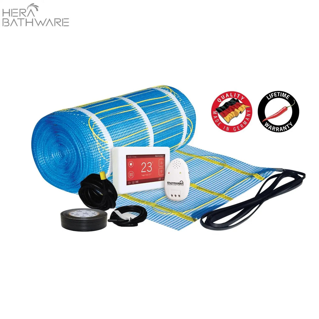 Thermonet 200W/m2 In Screed Heating Kit ¨C Dual Controller - Hera BathwareWhite2 x 0.5m