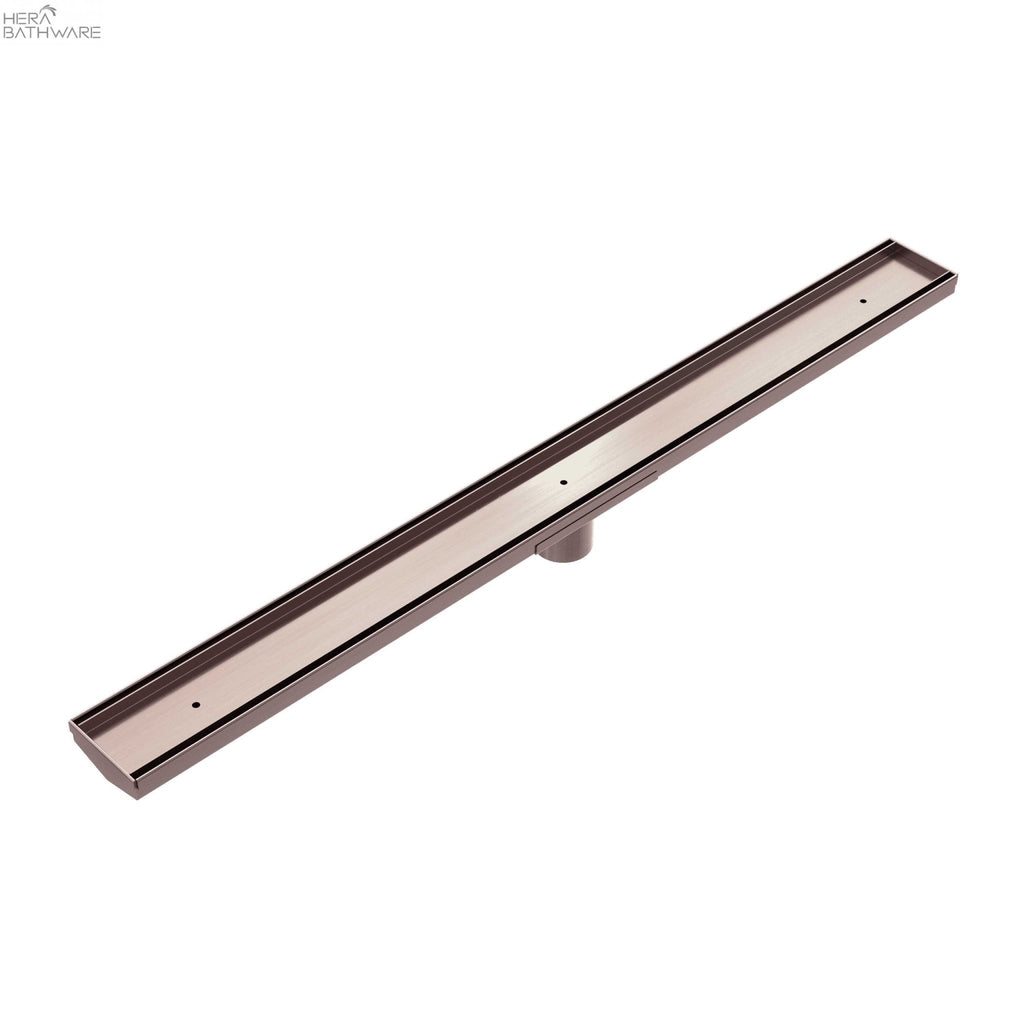 Tile Insert V Channel Floor Grate 50/89mm Outlet - Hera Bathware50mmBrushed Bronze