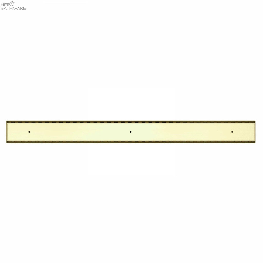 Tile Insert V Channel Floor Grate 50/89mm Outlet - Hera Bathware89mmBrushed Bronze