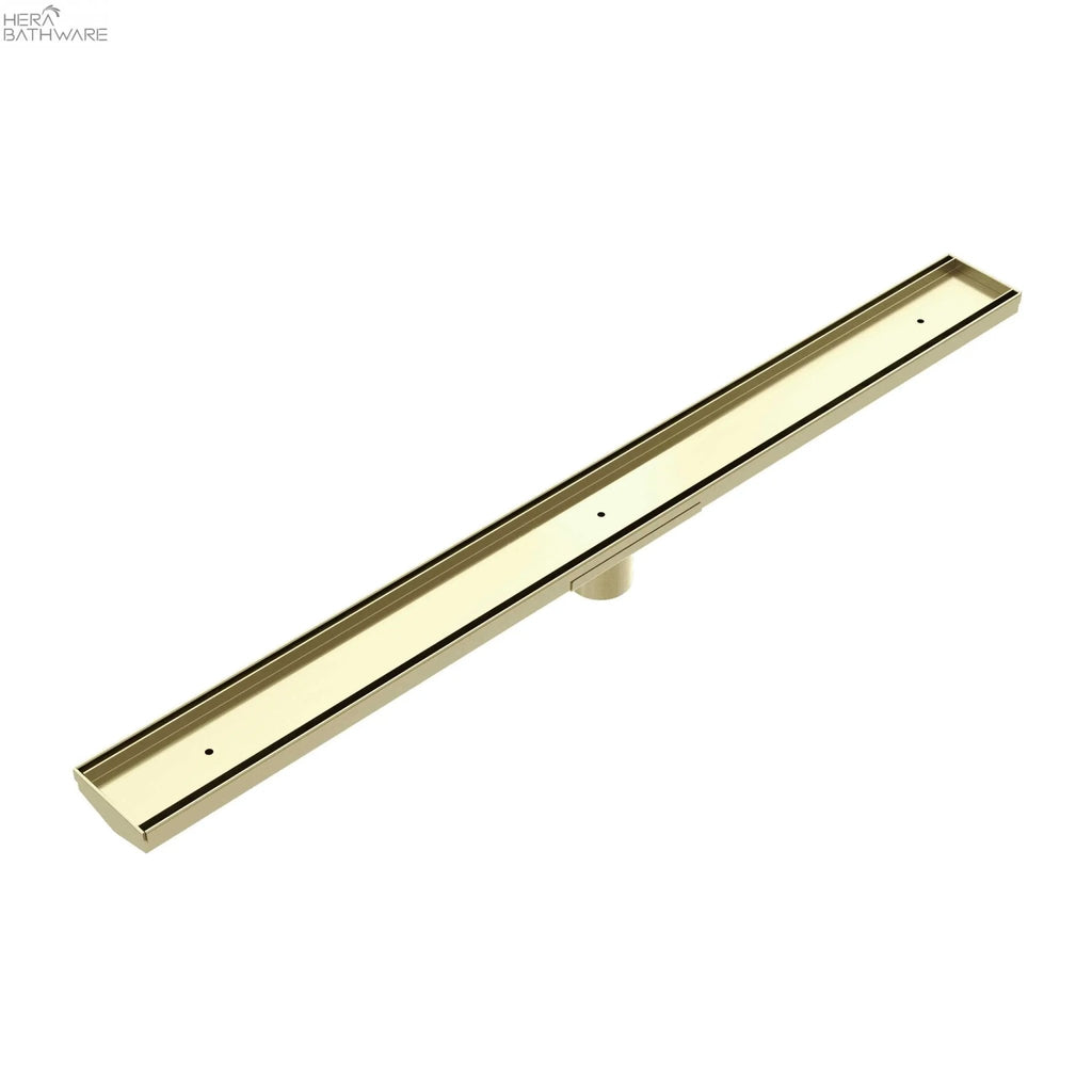 Tile Insert V Channel Floor Grate 50/89mm Outlet - Hera Bathware50mmBrushed Gold