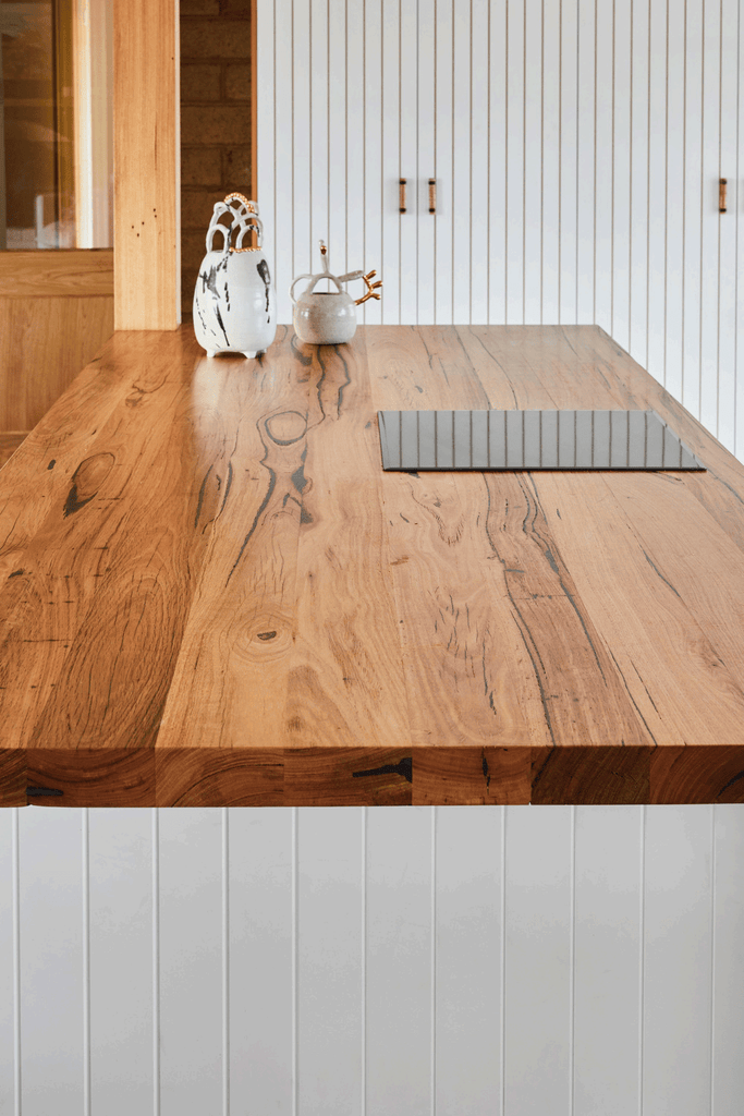 Timber Benchtops - Valencia Timber Tops | FifthAvenue - Hera Bathware600mmMessmate