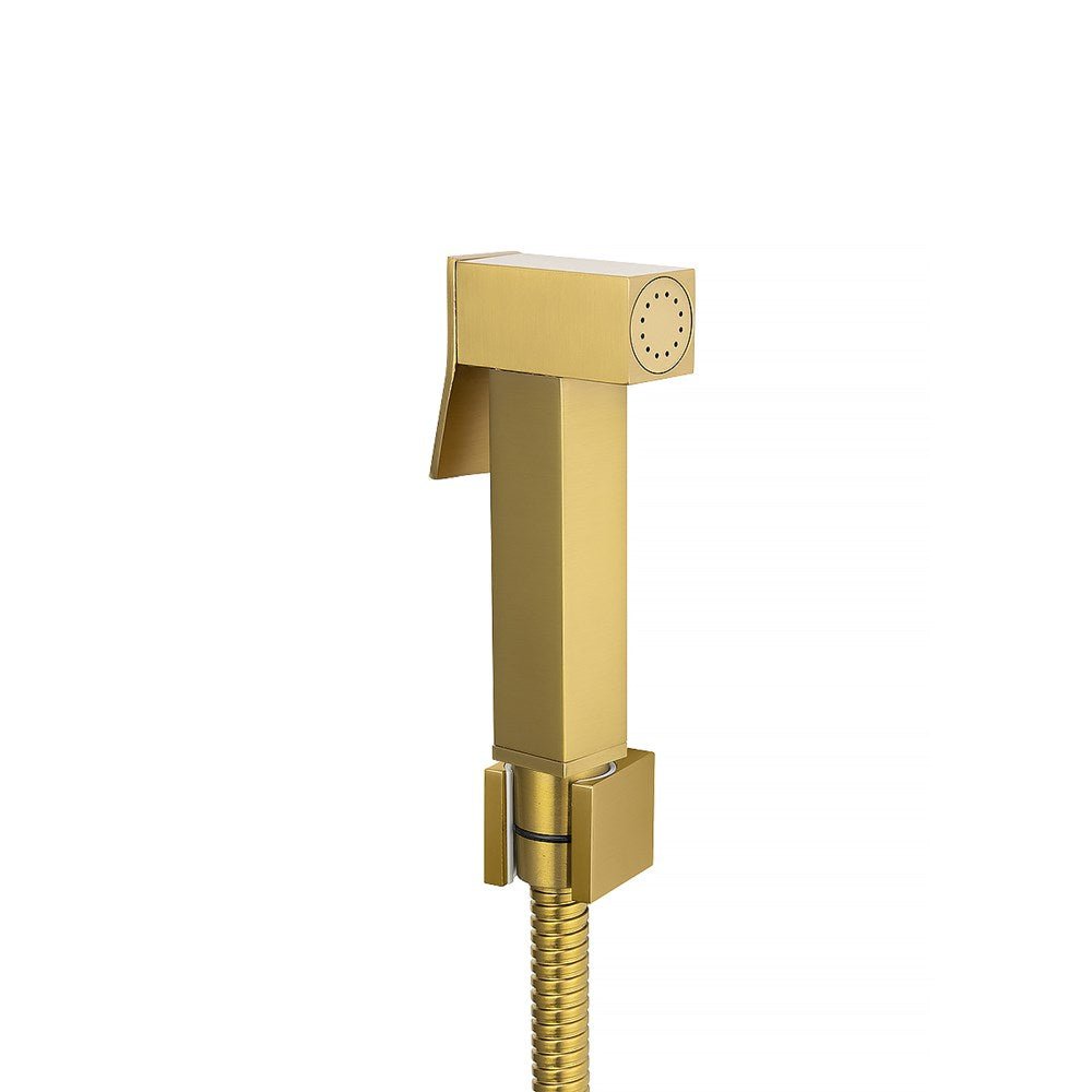 Toilet Bidet Spray/ Jet spray - Hera BathwareSquareBrushed Brass