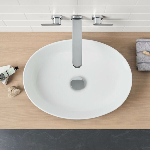 TRIBUTE Above Counter Basin - Oval 510mm | CAROMA - Hera Bathware