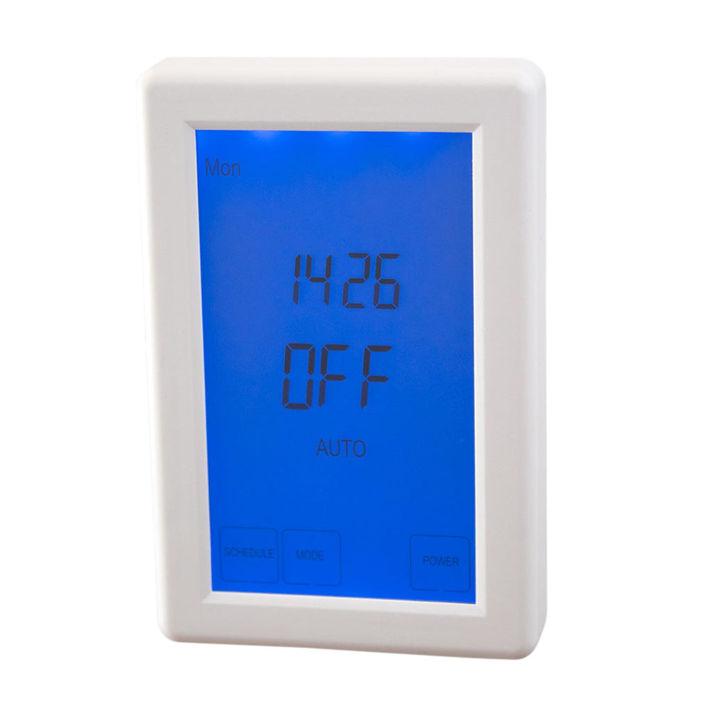 Radiant Digital timer switch whtie - Vertical 195.00 at Hera Bathware