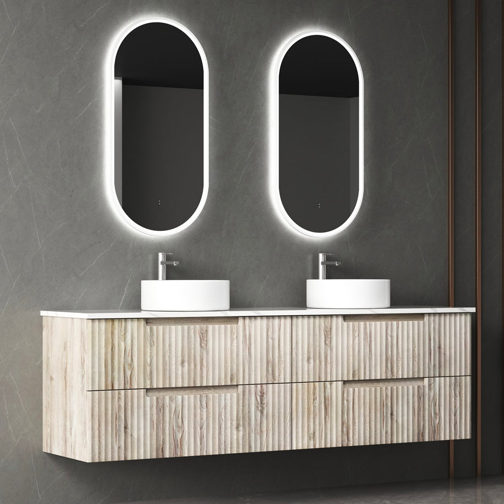 Tuscana Wall Hung Vanity 600 - 1800mm - Hera Bathware X Aulic CAWH42 - 1800 | 1800mm - DoubleCabinet Only
