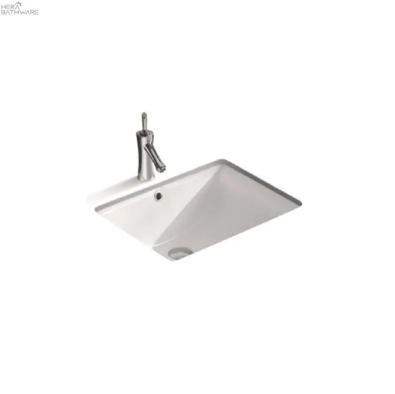 Under Counter Ceramic Basin SIZE: 400X265X140mm - Hera BathwareGloss White