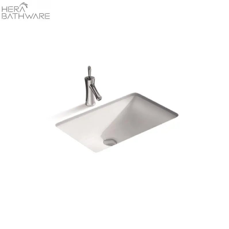 Under Counter Ceramic Basin SIZE: 530X340X170mm - Hera BathwareGloss White
