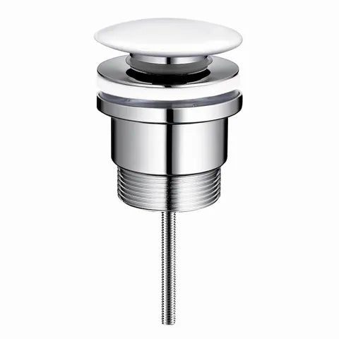 Universal Mushroom 32mm Pop Up Waste - Hera BathwareGloss White