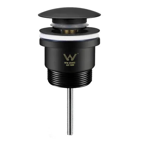 Universal Mushroom 32mm Pop Up Waste - Hera BathwareMatte Black