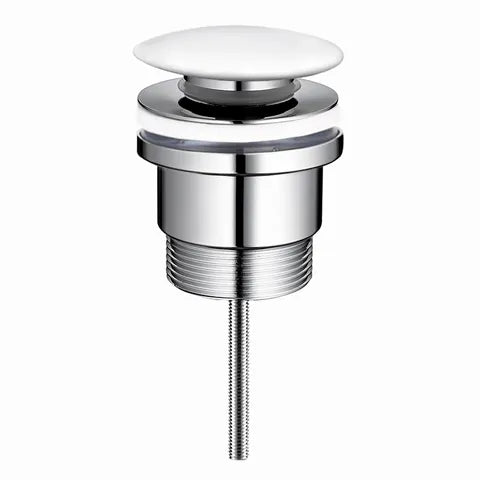 Universal Mushroom 32mm Pop Up Waste - Hera BathwareMatte White