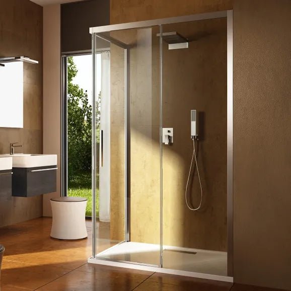 Urban Slider Shower Screen 1200 X 900mm | 2000mm High - Hera Bathware X Oceano UR12FSC+UR90RSC | Chrome