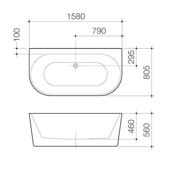 URBANE II Back to Wall Glossy White | Caroma - Hera Bathware1400mmGloss White