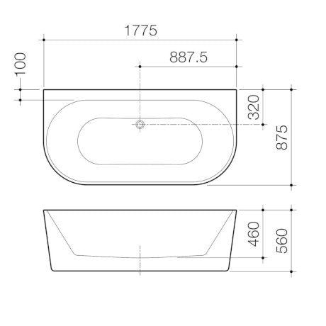 URBANE II Back to Wall Glossy White | Caroma - Hera Bathware1400mmGloss White