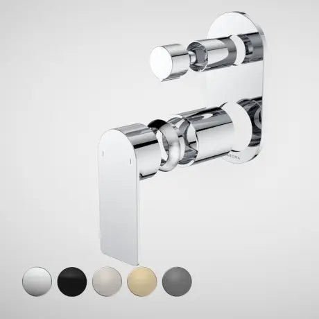 URBANE II Bath / Shower Mixer with Diverter Trim Kit - Round Cover Plate - Hera BathwareTrim Kits Only - Chrome