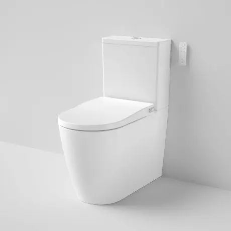 URBANE II Bidet Cleanflushed® Wall faced closed coupled Back Entry toilet suite (WITH GERMGARD®) - Hera BathwareGloss White