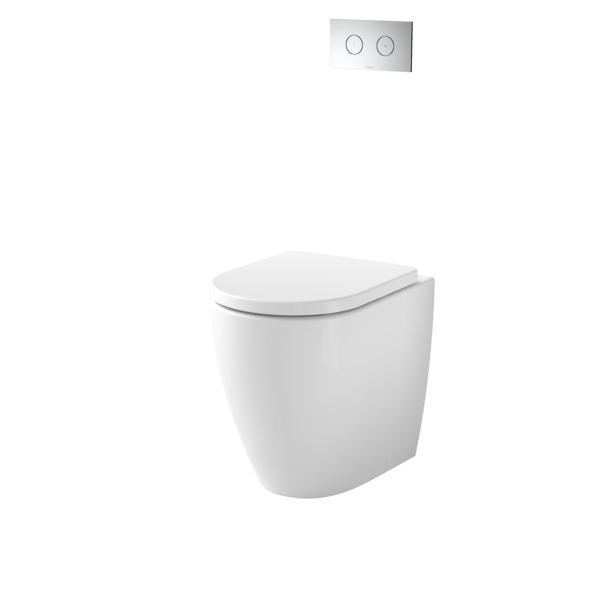 URBANE II Cleanflush® Compact Invisi Series II® Wall Faced Toilet Suite - Hera BathwareGloss White
