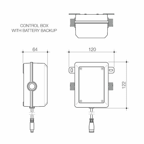 URBANE II Sensor 180mm Wall outlet tap - Trim Kit | Caroma - Hera Bathware X Caroma 99676GM6A | Gun Metal