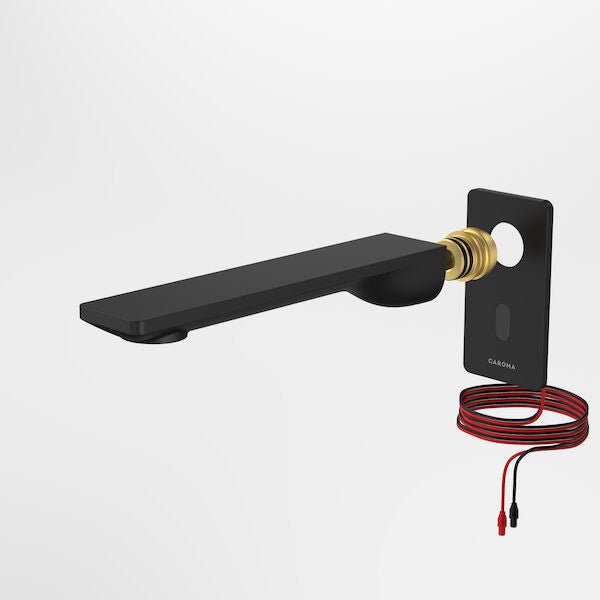 URBANE II Sensor 180mm Wall outlet tap - Trim Kit | Caroma - Hera Bathware X Caroma 99676B6A | Matte Black