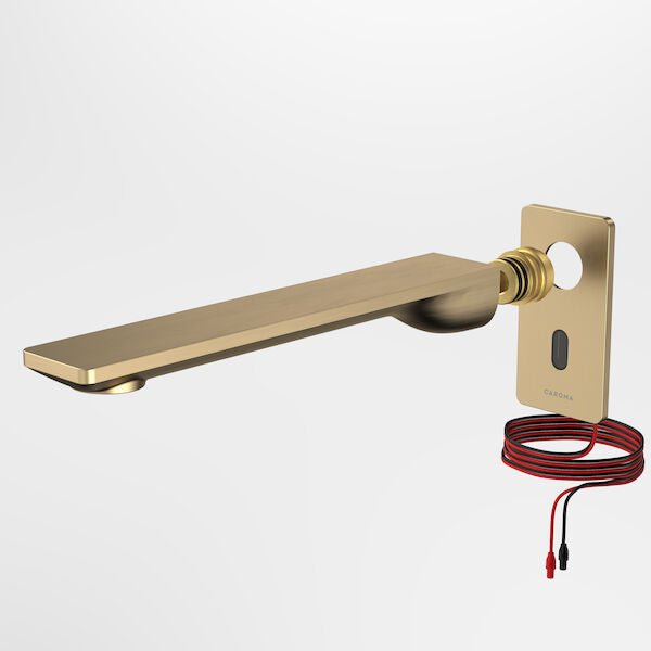 URBANE II Sensor 220mm Wall outlet tap - Trim Kit | Caroma - Hera Bathware X Caroma 99678BB6A | Trim Kits Only - Brushed Brass