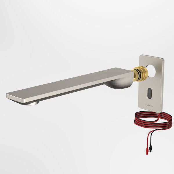 URBANE II Sensor 220mm Wall outlet tap - Trim Kit | Caroma - Hera Bathware X Caroma 99678BN6A | Trim Kits Only - Brushed Nickel