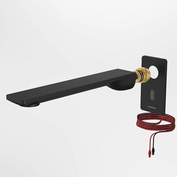 URBANE II Sensor 220mm Wall outlet tap - Trim Kit | Caroma - Hera Bathware X Caroma 99678B6A | Trim Kits Only - Matte Black