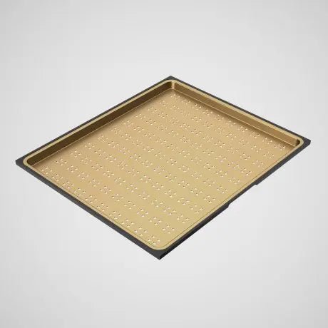 URBANE II STAINLESS STEEL DRAINER TRAY - Hera BathwareBrushed Brass