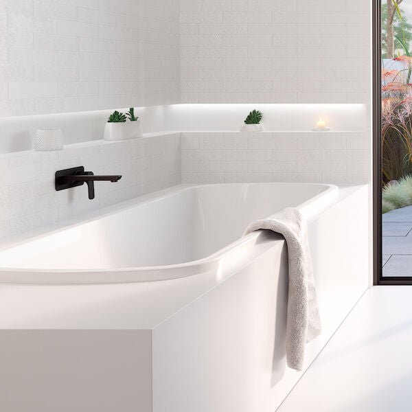 URBANE Island Drop in Bath 1675mm | Caroma - Hera Bathware X Caroma UR7ISW | 1700mmGloss White