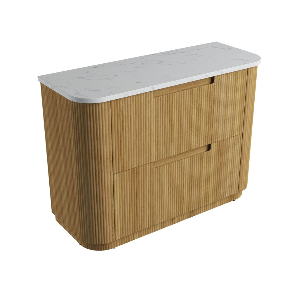 Varcelli Floor Standing Vanity 750 - 1800mm - Hera Bathware X Aulic CA58 - 1200 - ST26FT | 1200mmCabinet + Cato Flat Stone Top