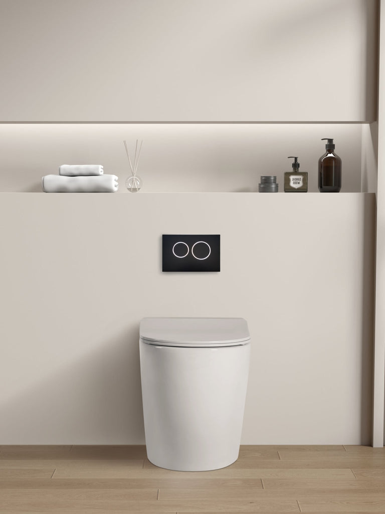 Veda Wall Faced Floor Pan with Geberit Sigma8 Package - Hera Bathware