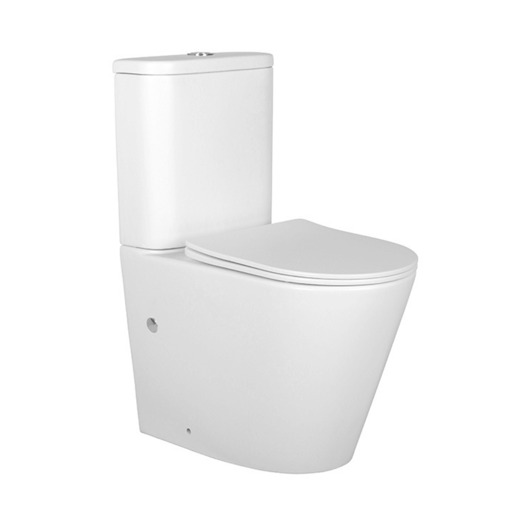 Vega Back to Wall Toilet Suite - Hera BathwareMatte White