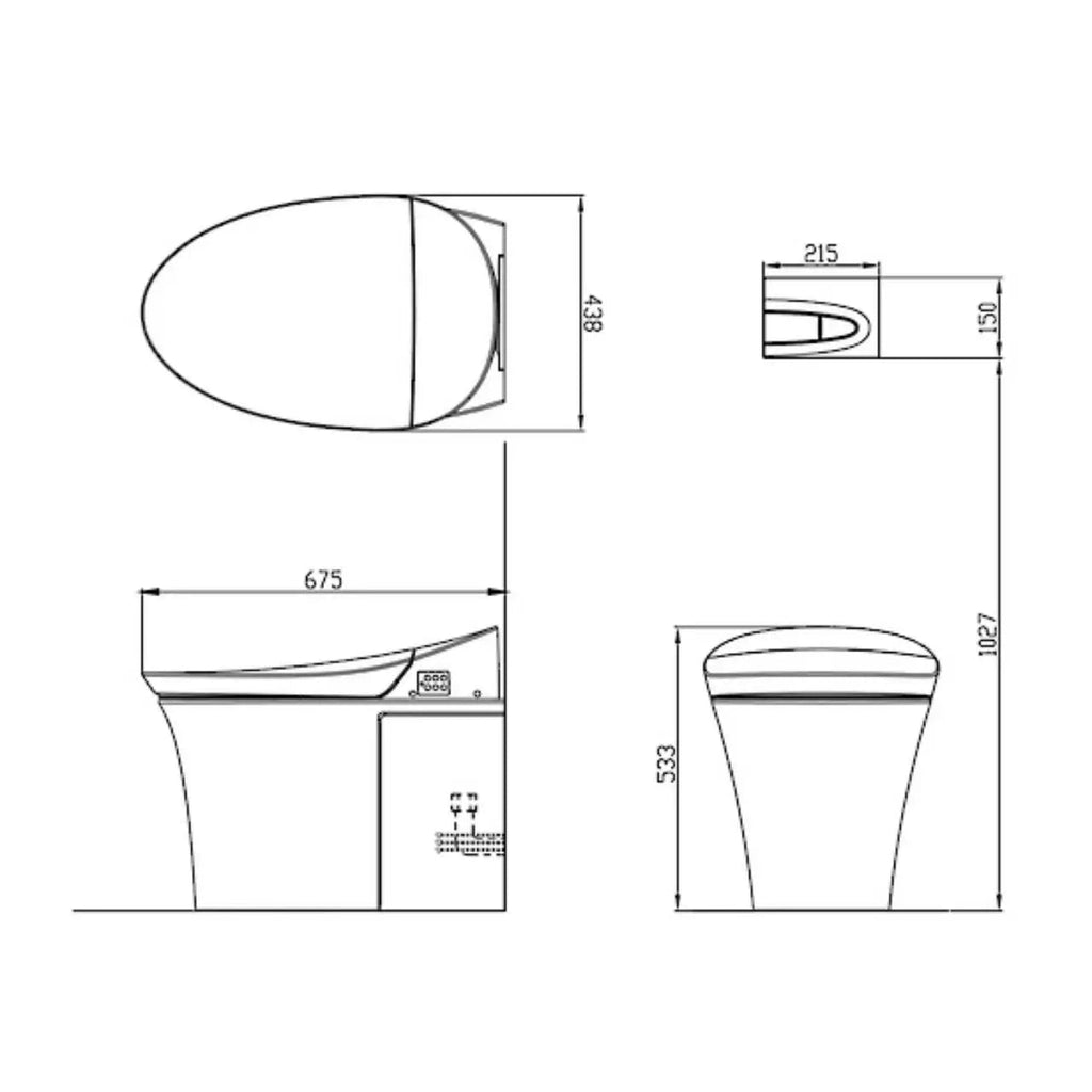 Veil Integrated Wall Faced Toilet - Hera Bathware X Kohler 8423A - 0 |
