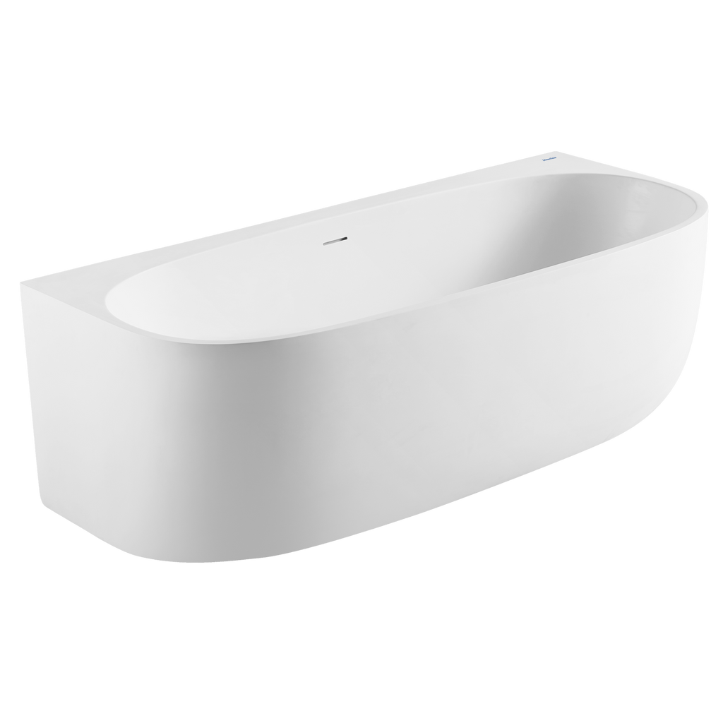 Venezia Back To Wall Acrylic Bath With Overflow - Hera Bathware1500x700x590