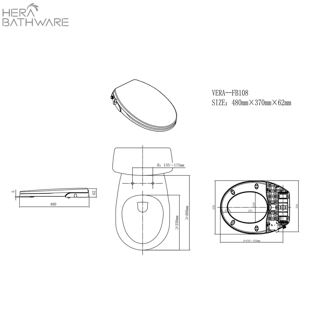 Vera - Non - Electric Bidet FB108 - Hera Bathware