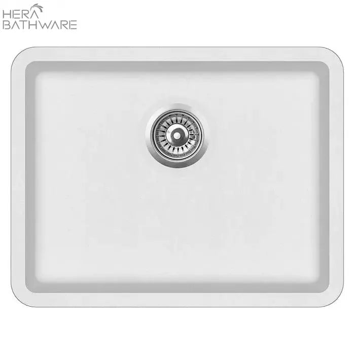 Viva Granite Sink Single Bowl 585X460mm - Hera BathwareWhite Granite Quartz Stone
