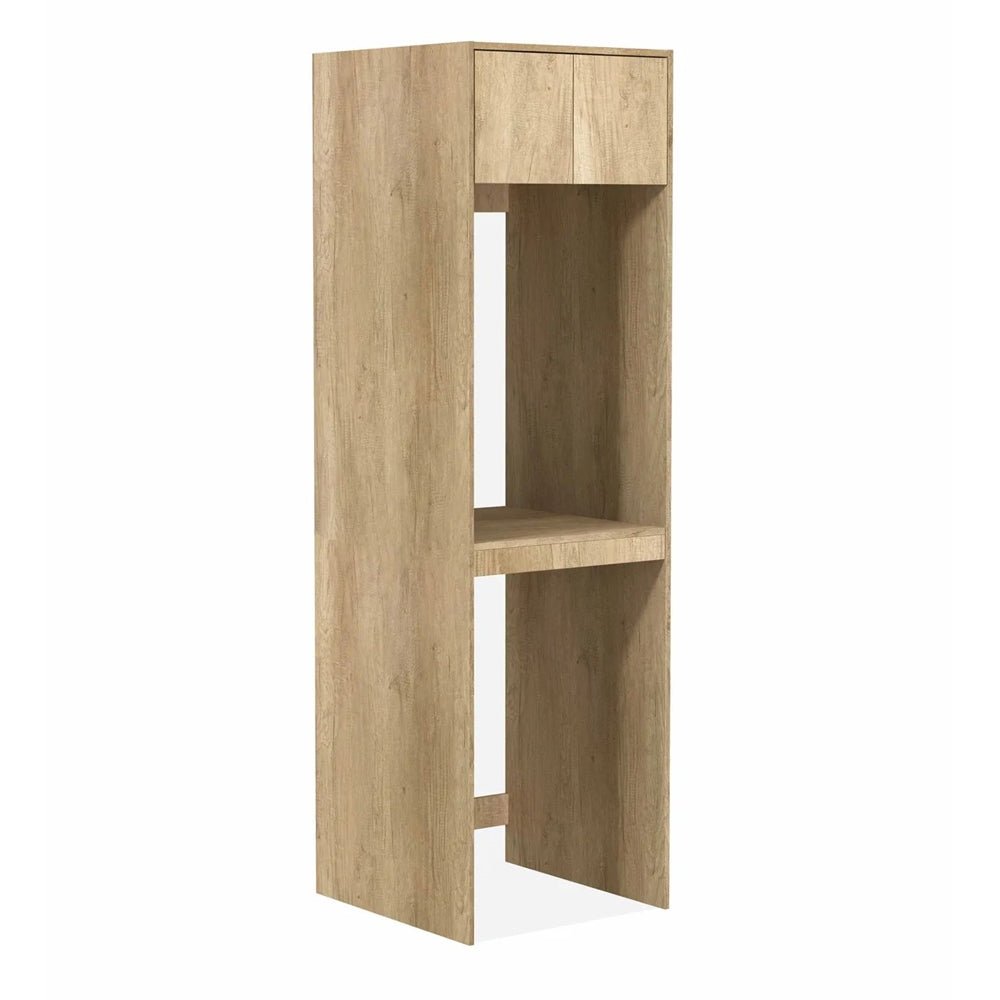 Wall Hung / Washing Machine | Byron Black/Natural Oak Laundry Cabinet - Hera BathwareNatural OakTall Washing Machine Cabinet