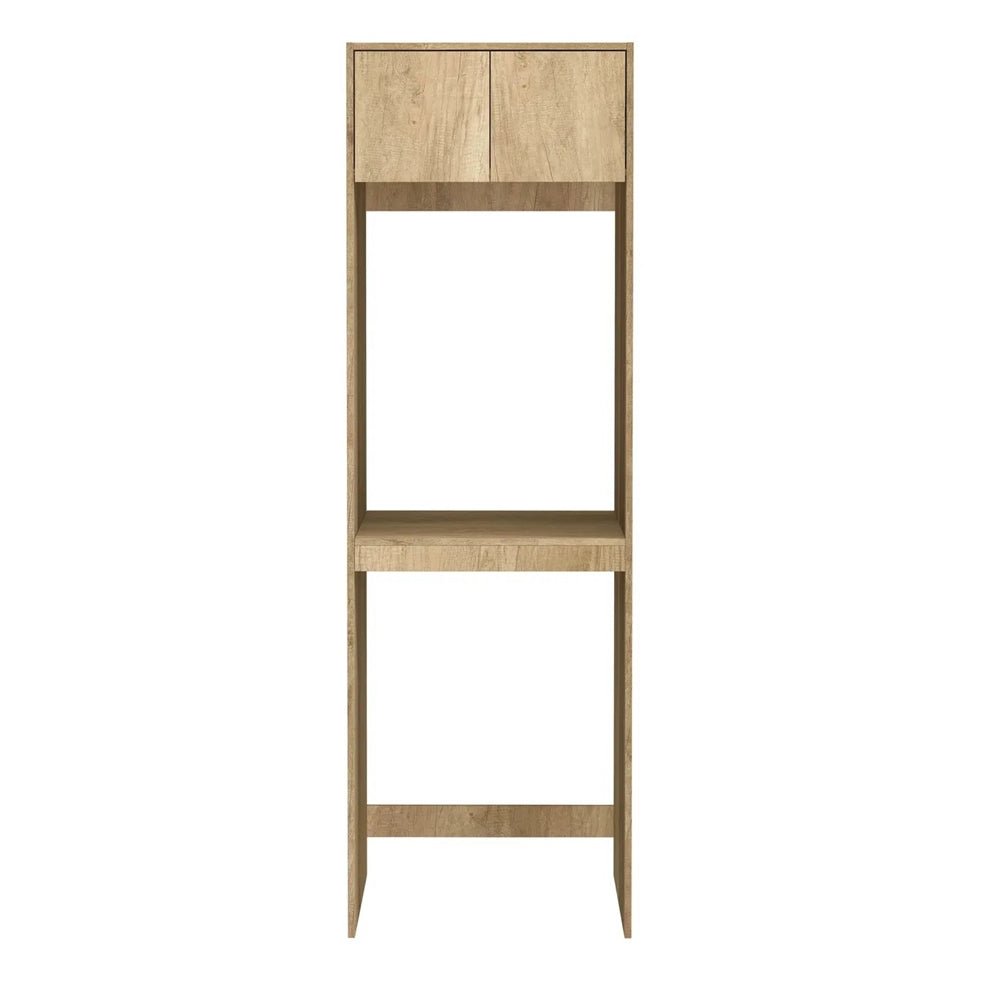 Wall Hung / Washing Machine | Byron Black/Natural Oak Laundry Cabinet - Hera BathwareNatural OakTall Washing Machine Cabinet