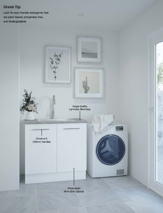 White Satin Cabinets Laundry Bundle - Hera Bathware X Timberline |