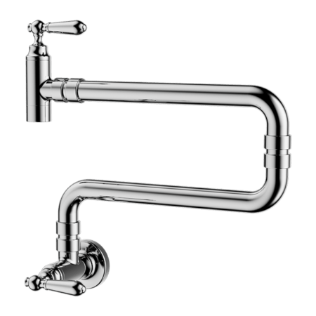 York Wall Mounted Pot Filler - Hera Bathware X Nero Tapware | Chrome
