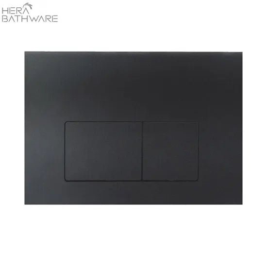 Zegna Matte Black in wall Toilet With R&T Cistern - Hera BathwareMatte BlackABS FLUSH PANEL BLACK SQUARE