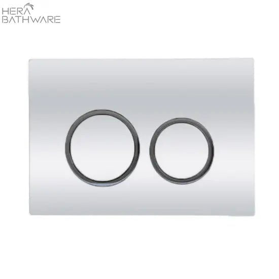 Zegna Matte Black in wall Toilet With R&T Cistern - Hera BathwareMatte BlackABS FLUSH PANEL CHROME ROUND
