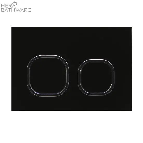 Zegna Matte Black in wall Toilet With R&T Cistern - Hera BathwareMatte BlackGLASS FLUSH PANEL BLACK SOFT SQUARE