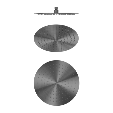 ZEN SS316L 300MM Outdoor Round Shower Head - Hera BathwareGraphite