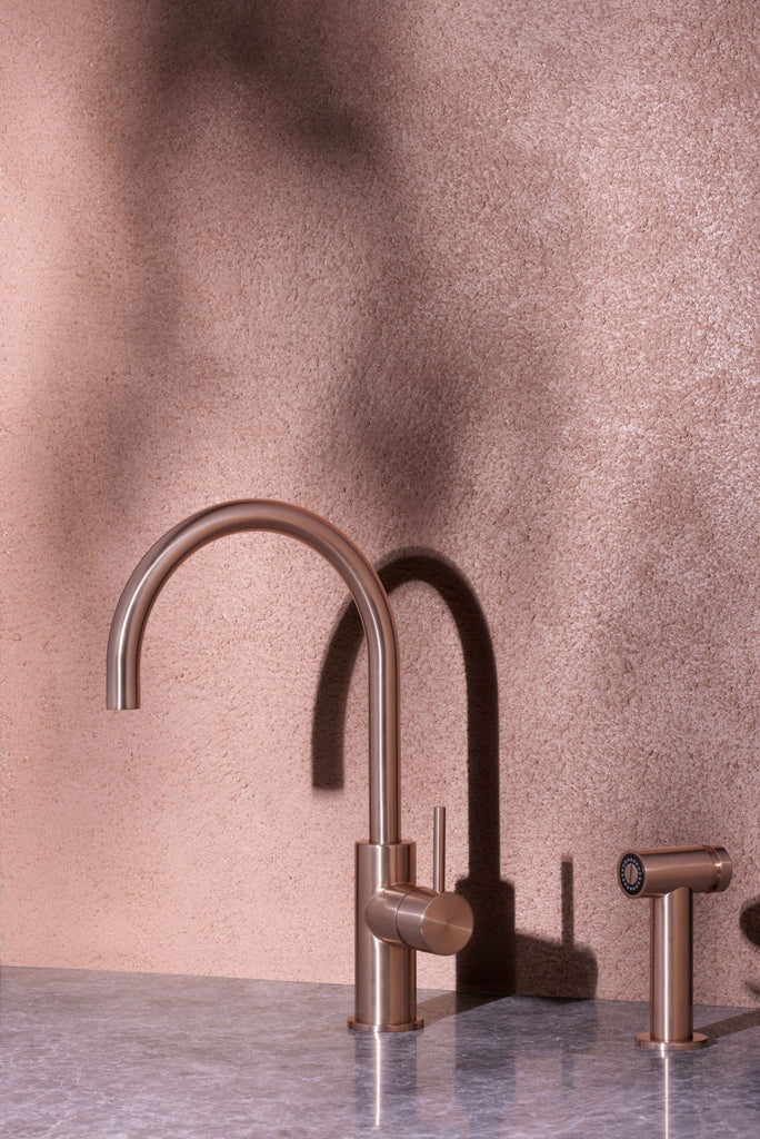 Zen SS316L Outdoor Kitchen Mixer With Hand Spray - Hera BathwareBrushed Bronze