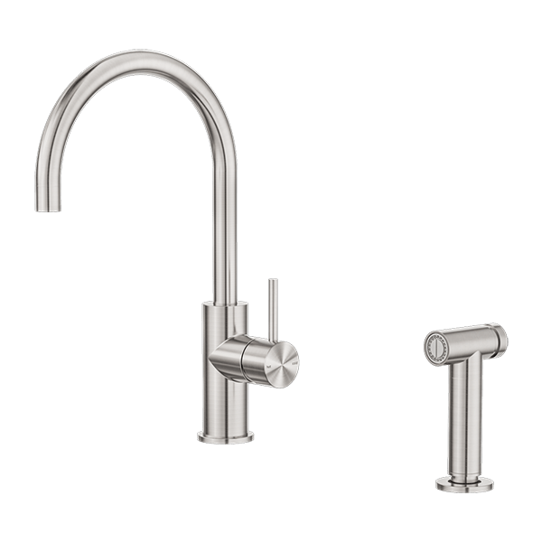 Zen SS316L Outdoor Kitchen Mixer With Hand Spray - Hera BathwareBrushed Nickel