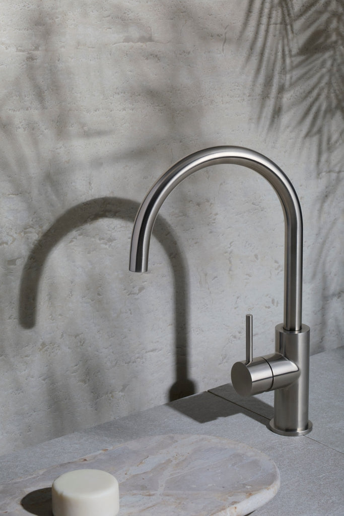 Zen SS316L Outdoor Kitchen Mixer - Hera BathwareBrushed Nickel